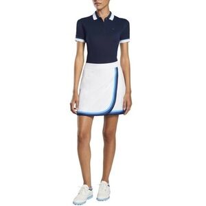 G/Fore Tux Stretch Twill Skort Snow/Blue Womens Golf Skirt Size 2
